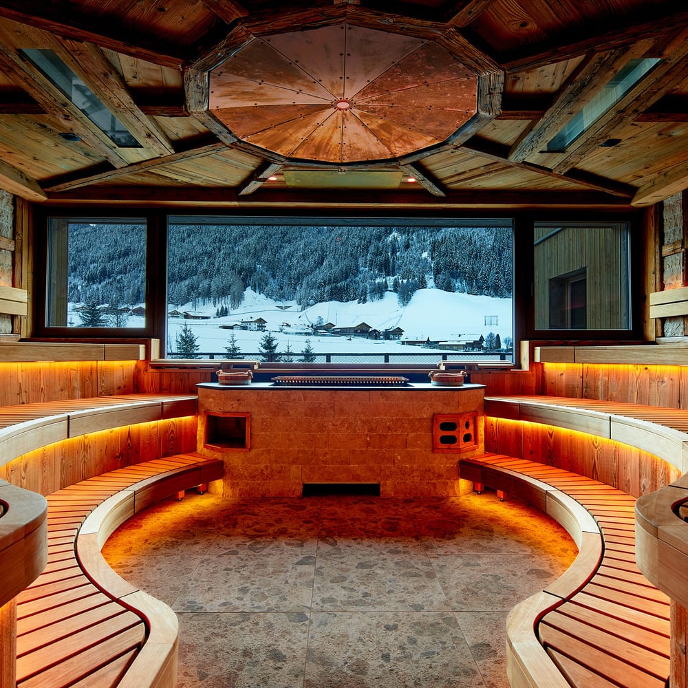 Sauna wellness hôtel Dolomites